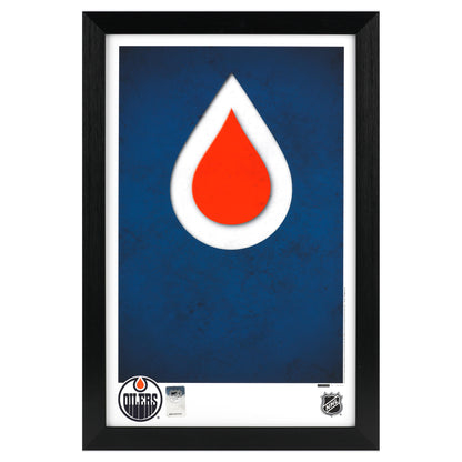 Edmonton Oilers Minimalist Logo 11x17 Poster Print