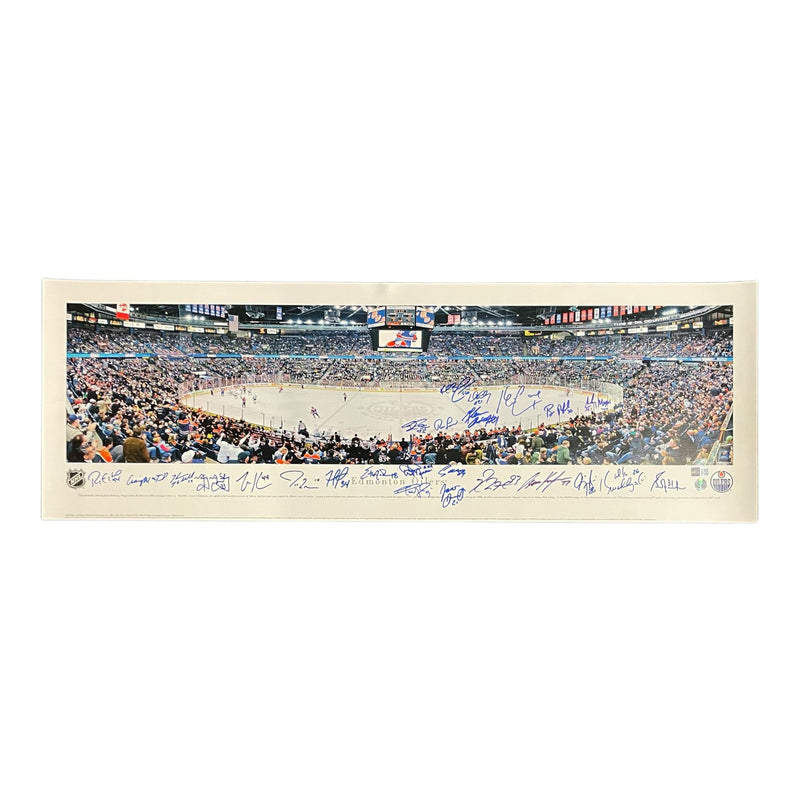Edmonton Oilers Multi (25) Signed Rexall Place 13x40 Panoramic Print