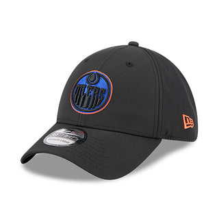 Edmonton Oilers New Era Black Night 39THIRTY Flex Hat