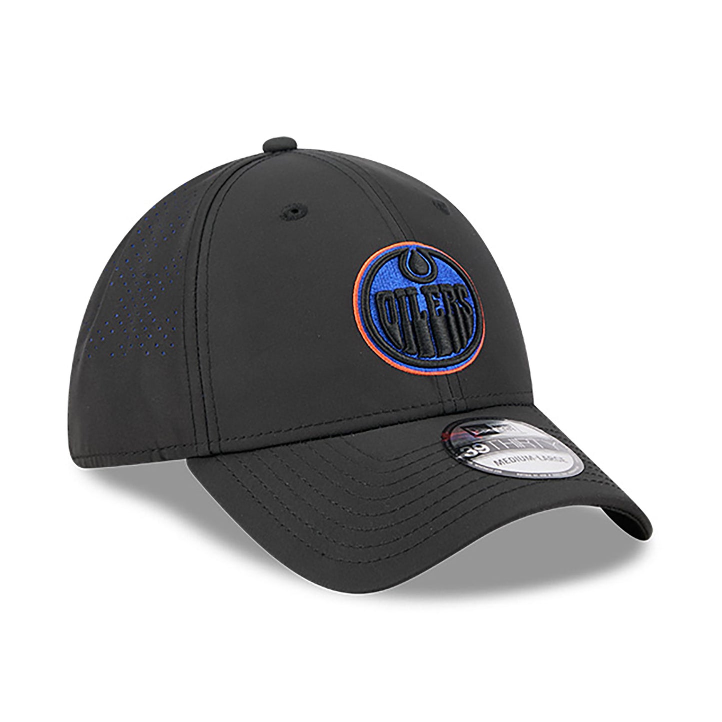 Edmonton Oilers New Era Black Night 39THIRTY Flex Hat