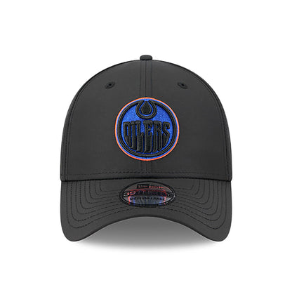 Edmonton Oilers New Era Black Night 39THIRTY Flex Hat