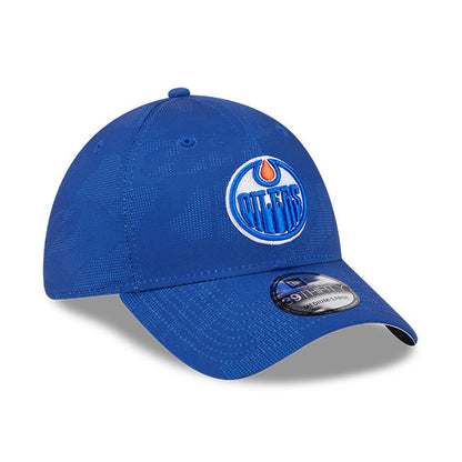 Edmonton Oilers New Era Blue Tonal Camo 39THIRTY Flex Hat