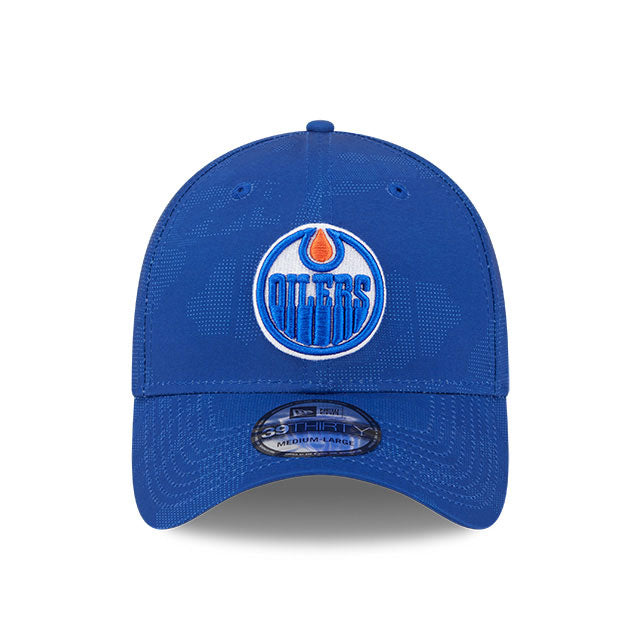 Edmonton Oilers New Era Blue Tonal Camo 39THIRTY Flex Hat