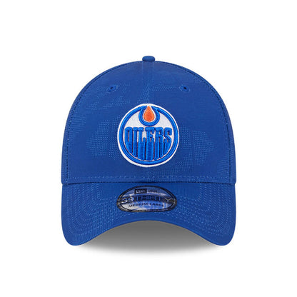 Edmonton Oilers New Era Blue Tonal Camo 39THIRTY Flex Hat