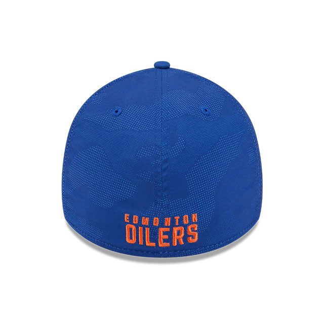 Edmonton Oilers New Era Blue Tonal Camo 39THIRTY Flex Hat