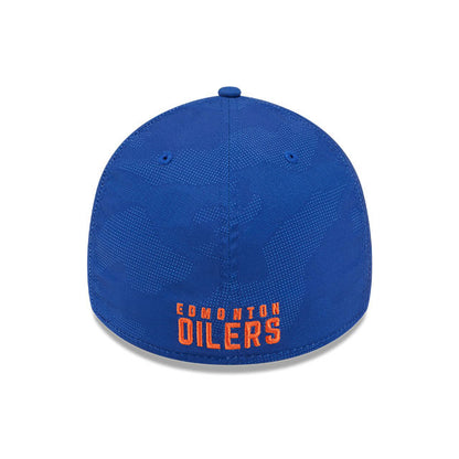 Edmonton Oilers New Era Blue Tonal Camo 39THIRTY Flex Hat