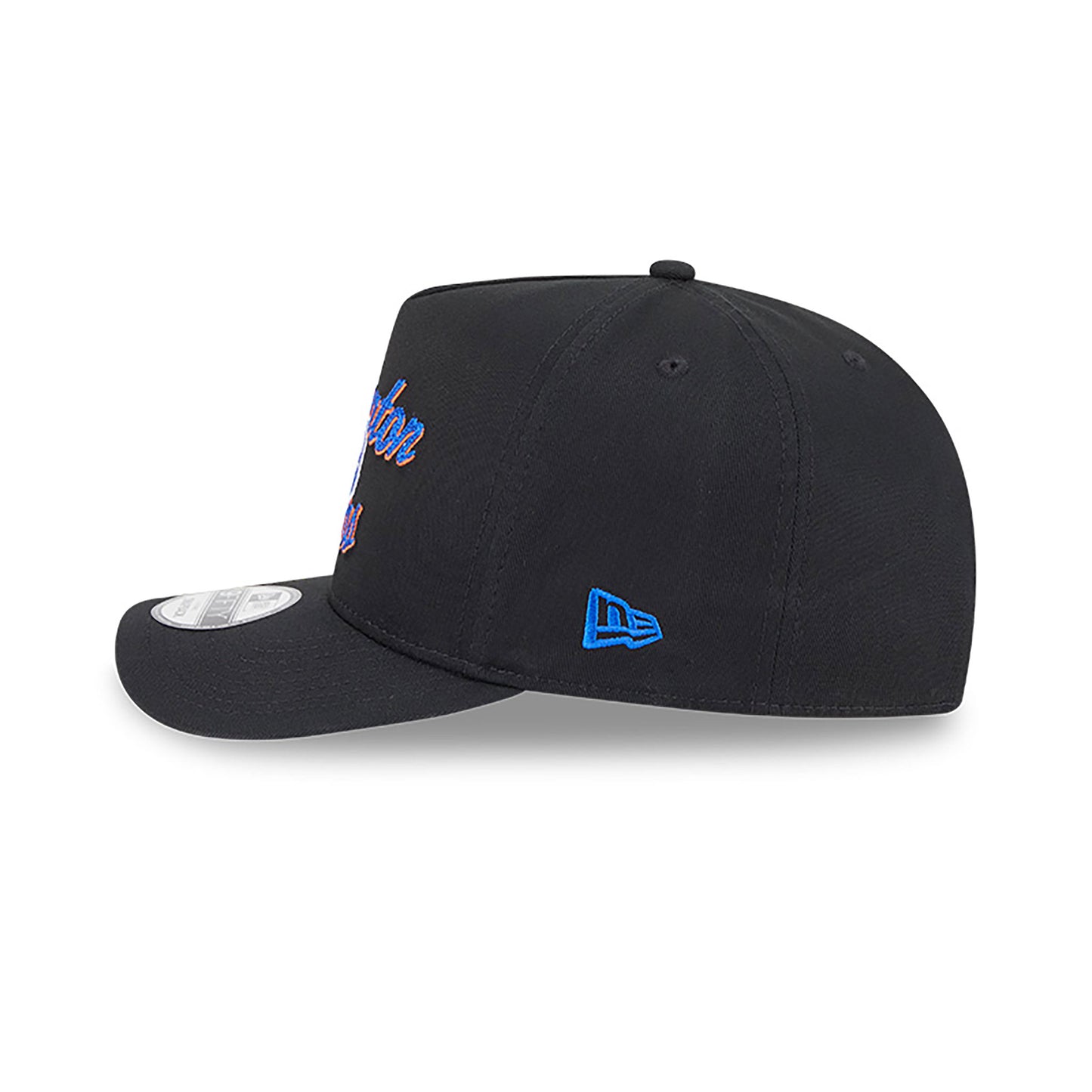 Edmonton Oilers New Era Chainstitch Black 9FIFTY A-Frame Snapback Hat