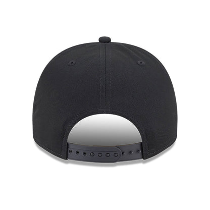 Edmonton Oilers New Era Chainstitch Black 9FIFTY A-Frame Snapback Hat