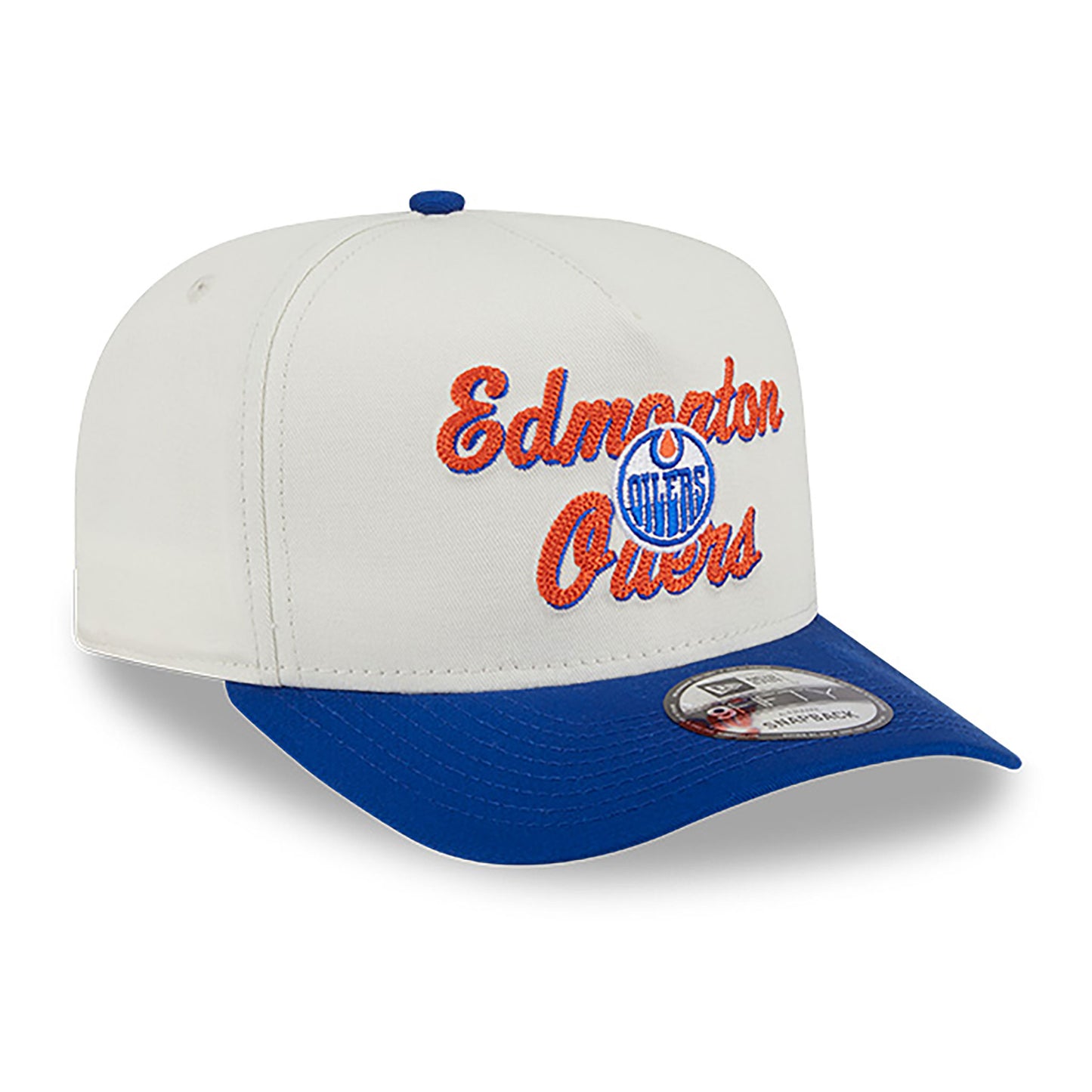 Edmonton Oilers New Era Chainstitch Two Tone 9FIFTY A-Frame Snapback Hat