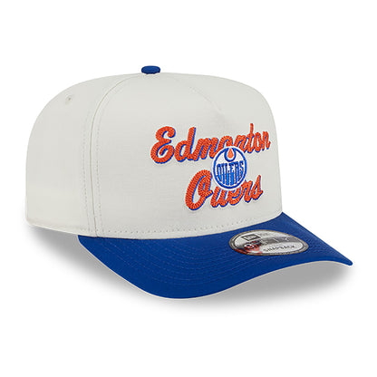 Edmonton Oilers New Era Chainstitch Two Tone 9FIFTY A-Frame Snapback Hat
