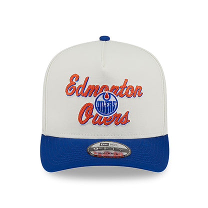 Edmonton Oilers New Era Chainstitch Two Tone 9FIFTY A-Frame Snapback Hat