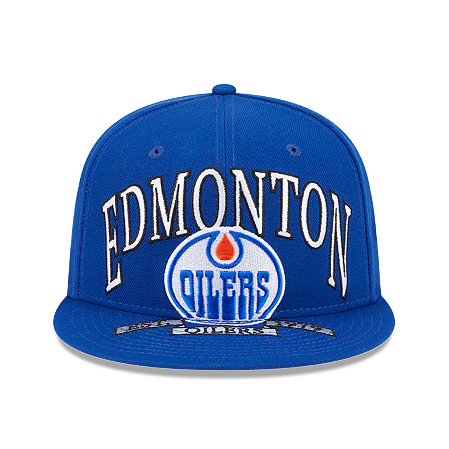 Edmonton Oilers New Era Oversized Logo 59FIFTY Fitted Hat