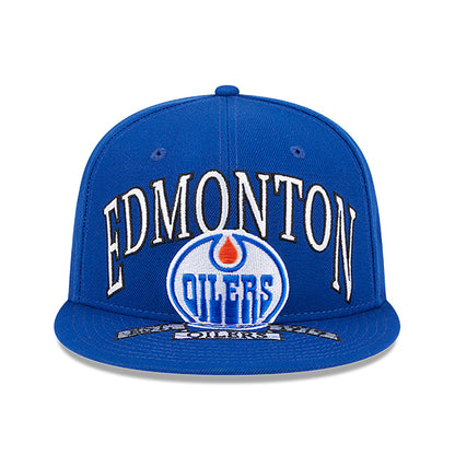 Edmonton Oilers New Era Oversized Logo 59FIFTY Fitted Hat