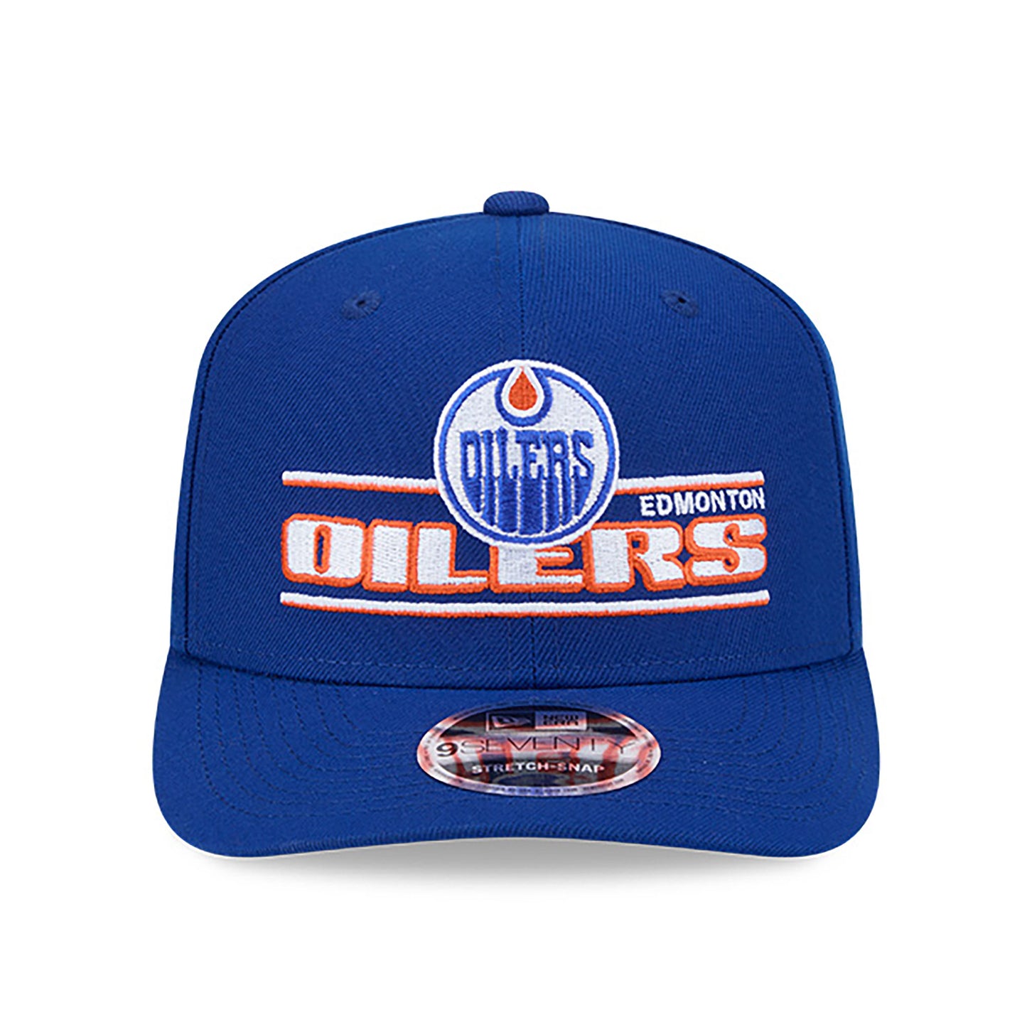 Edmonton Oilers New Era Stated 9SEVENTY Stretch Snapback Hat
