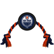 Edmonton Oilers Pet Puck Tug Toy