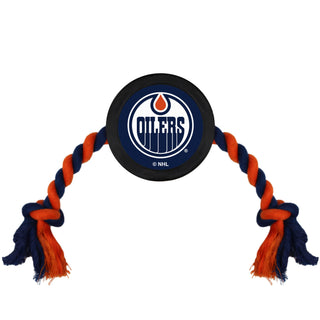 Edmonton Oilers Pet Puck Tug Toy