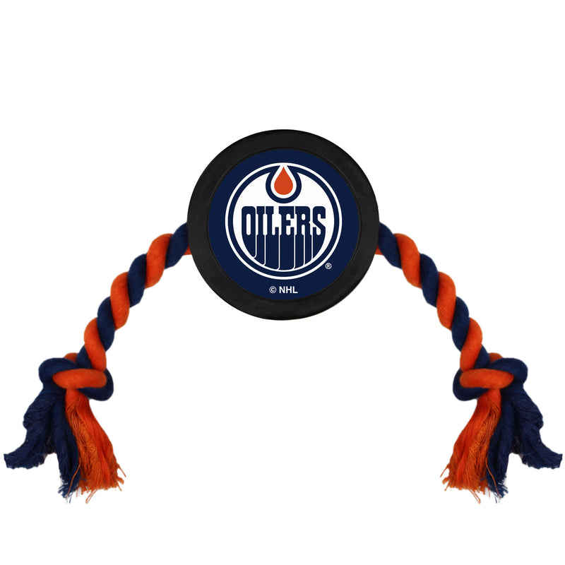 Edmonton Oilers Pet Puck Tug Toy