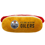 Edmonton Oilers Pet Hot Dog Plush Squeak Toy