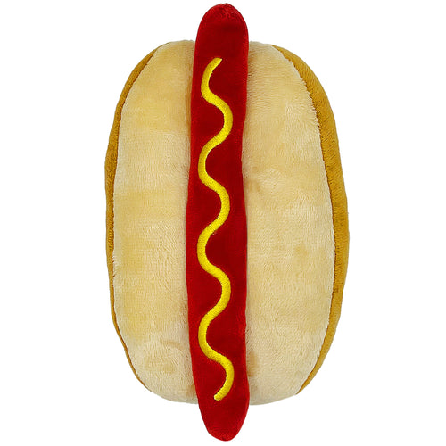 Edmonton Oilers Pet Hot Dog Plush Squeak Toy