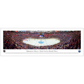 Edmonton Oilers Last Goal At Rexall Place Panoramic Print