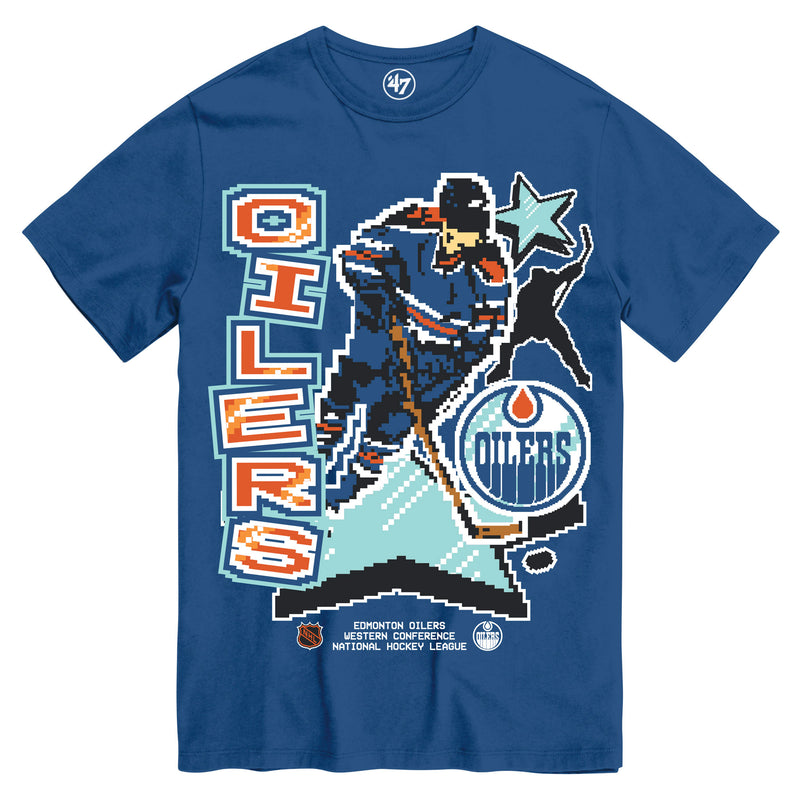 Edmonton Oilers Slap Shot 16-Bit Graphics '47 Tee