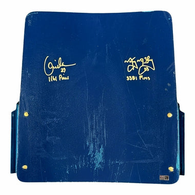 Edmonton Oilers Tough Guys Multi (2) Signed Northlands Coliseum Seatback