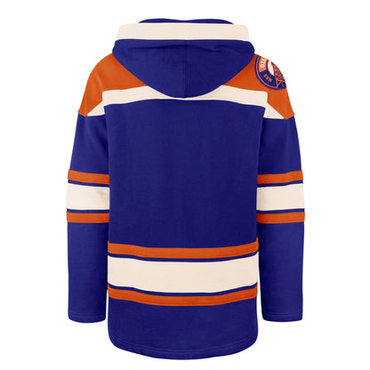 Edmonton Oilers '47 Alternate Logo Blue Lacer Hood