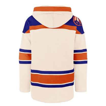 Edmonton Oilers '47 Alternate Logo Cream Lacer Hood