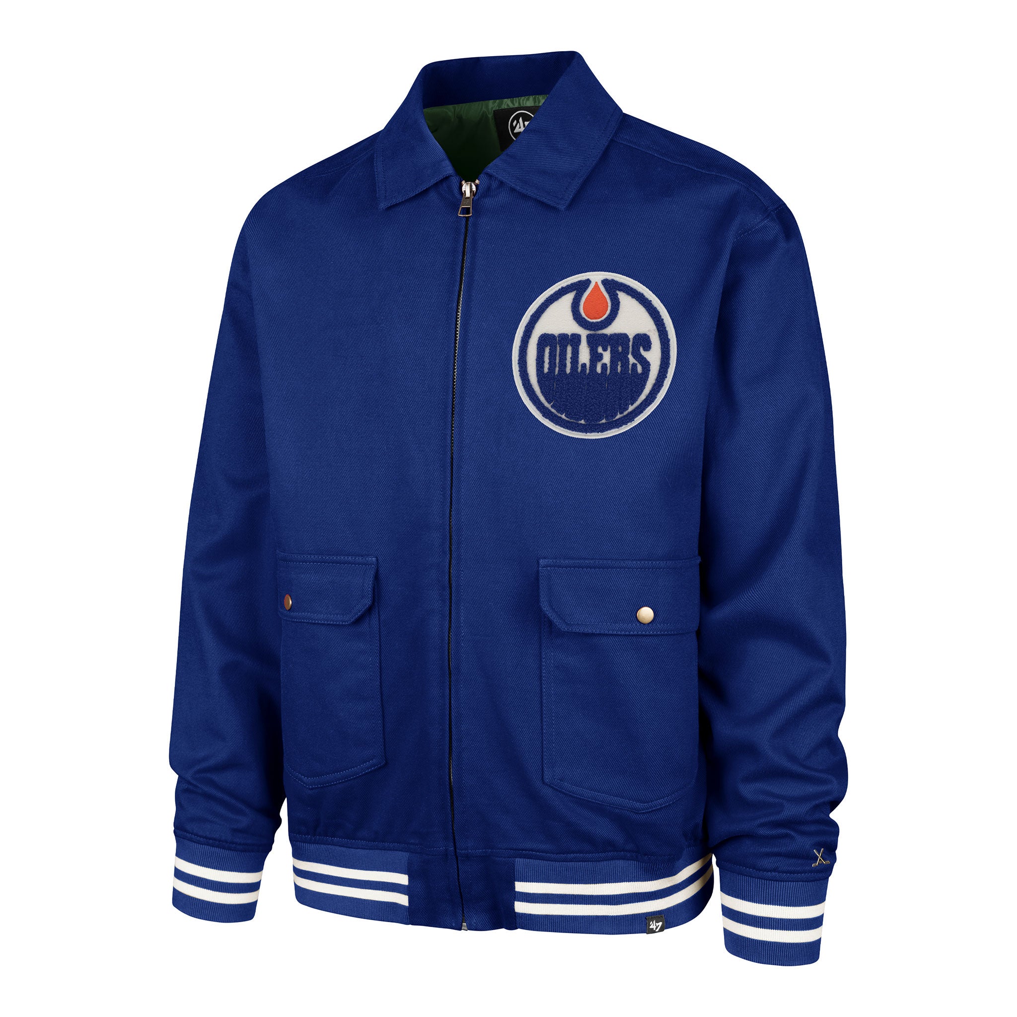 Edmonton Oilers '47 Haddey Homestead Jacket - Premium Brushed
