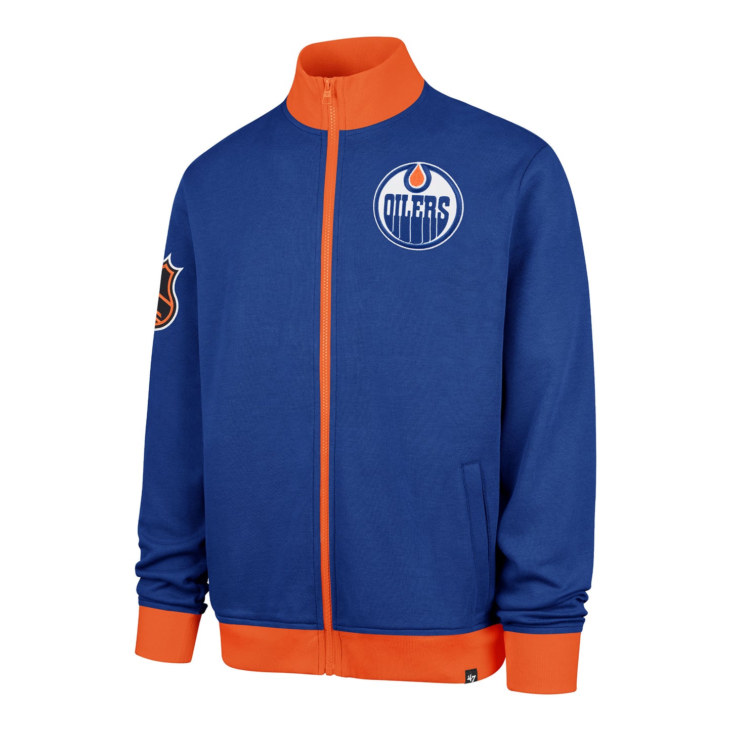 Edmonton Oilers '47 Relief PIQUÉ Track Jacket – NHL Licensed