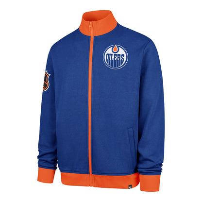 Edmonton Oilers '47 Relief PIQUÉ Track Jacket – NHL Licensed