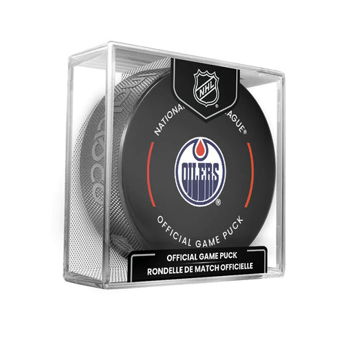 Edmonton Oilers Official 2024-25 NHL Game Puck