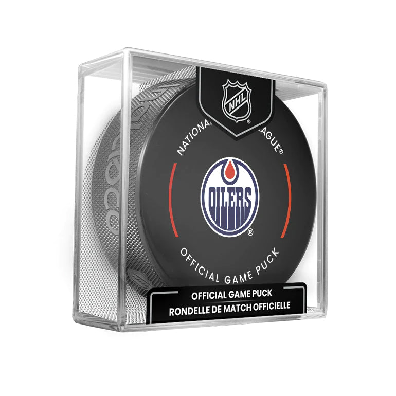 Edmonton Oilers Official 2024-25 NHL Game Puck