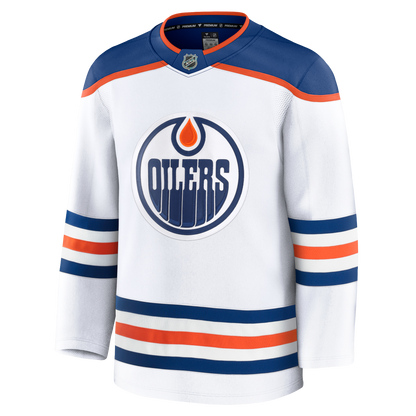 Edmonton Oilers Fanatics Premium Road White Jersey