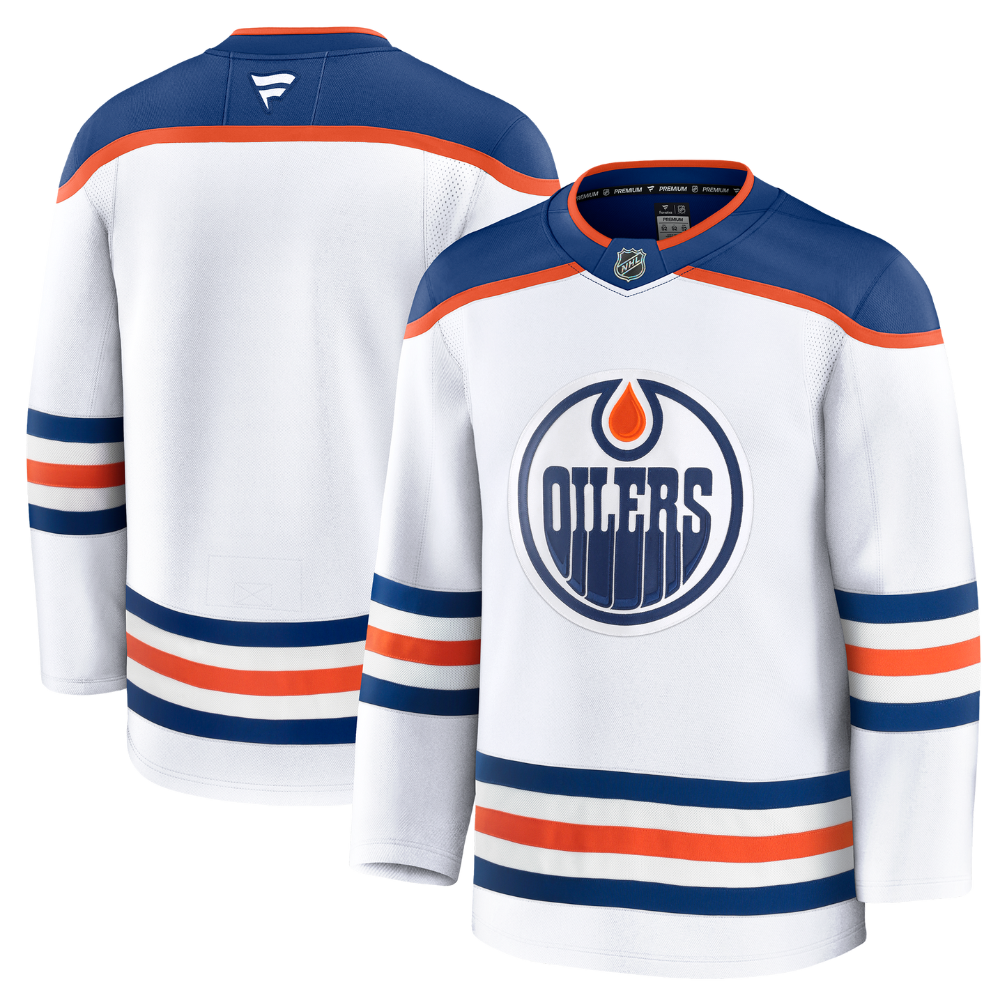 Edmonton Oilers Fanatics Premium Road White Jersey