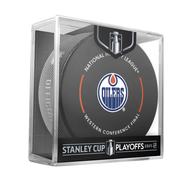 Edmonton Oilers 2025 Western Conference Final NHL Game Puck