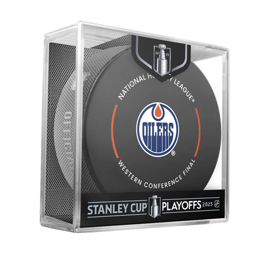 Edmonton Oilers 2025 Western Conference Final NHL Game Puck