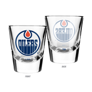 Edmonton Oilers 2oz Shot Glass Primary Logo 2 Pack Set