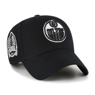 Edmonton Oilers Black And White Sure Shot '47 MVP Cap