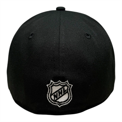 Edmonton Oilers Black White Primary Logo New Era Low Profile 59Fifty Cap