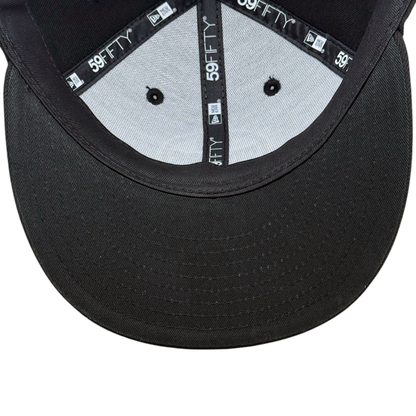 Edmonton Oilers Black White Primary Logo New Era Low Profile 59Fifty Cap