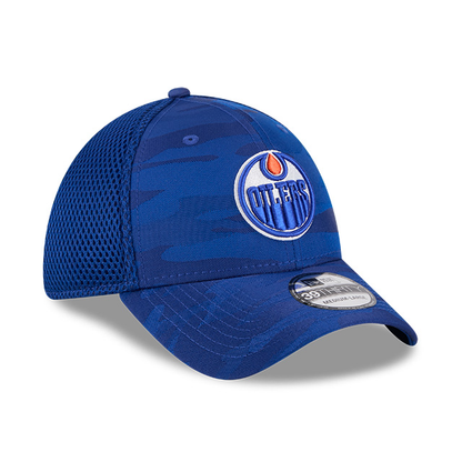 Edmonton Oilers New Era Blue Camo 39THIRTY Flex Hat