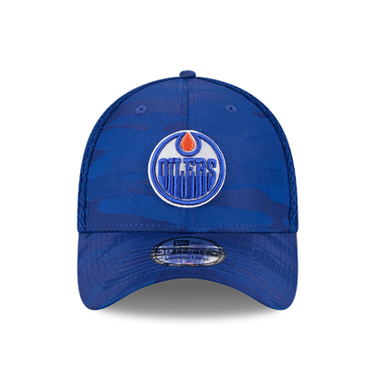 Edmonton Oilers New Era Blue Camo 39THIRTY Flex Hat