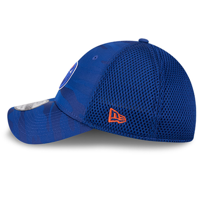 Edmonton Oilers New Era Blue Camo 39THIRTY Flex Hat