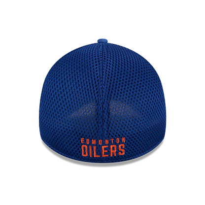 Edmonton Oilers New Era Blue Camo 39THIRTY Flex Hat
