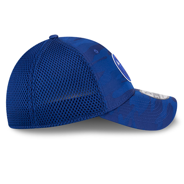 Edmonton Oilers New Era Blue Camo 39THIRTY Flex Hat