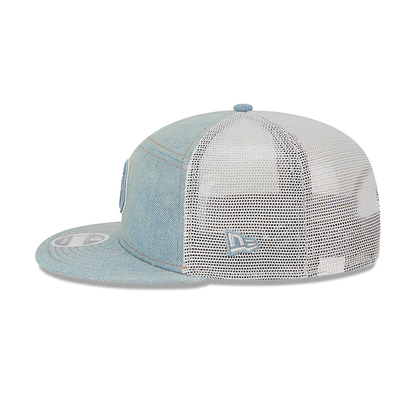Edmonton Oilers New Era Denim 9FIFTY Split Panel Trucker