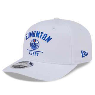 Edmonton Oilers New Era Logo Wordmark 9SEVENTY Stretch Snapback Hat