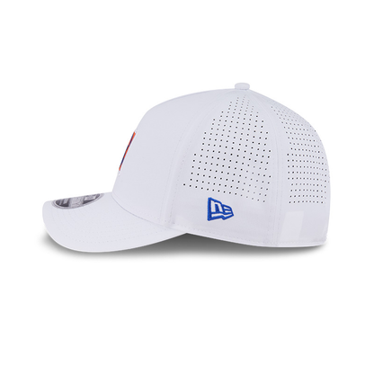 Edmonton Oilers New Era Optic White 9FORTY M-Crown A-Frame Snapback Hat