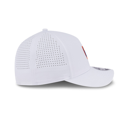Edmonton Oilers New Era Optic White 9FORTY M-Crown A-Frame Snapback Hat